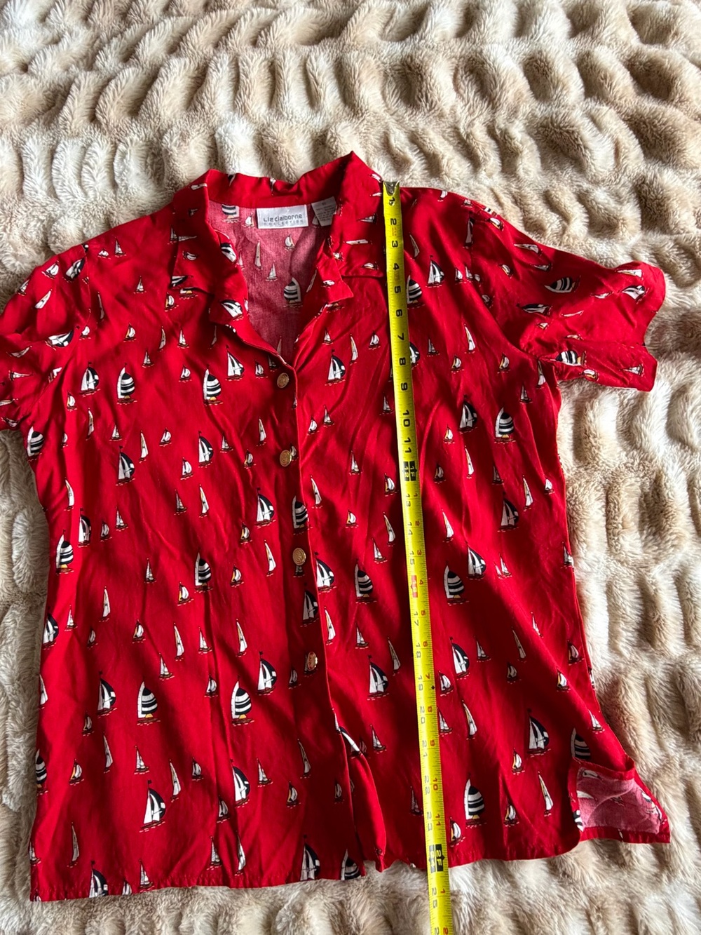 Vintage Liz Claiborne Nautical Top - Picture 10 of 13